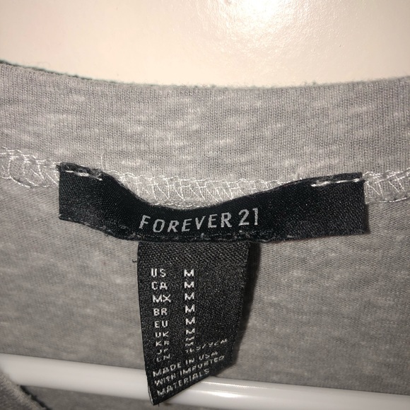 - Light grey forever 21 shirt - Picture 3 of 3